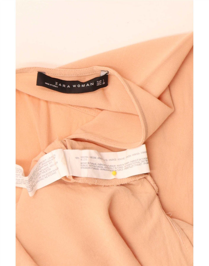 Bluzka damska Zara Top UK 16 Large Różowa Wiskoza