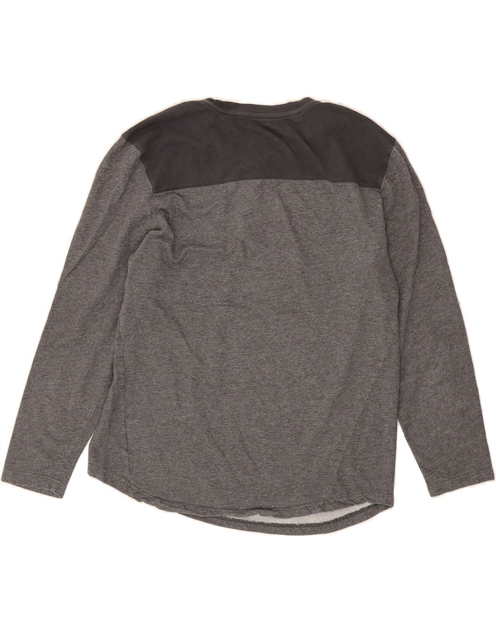 NIKE Mens Top Long Sleeve XL Grey Colourblock Cotton Vintage Nike and Second-Hand Nike from Messina Hembry 