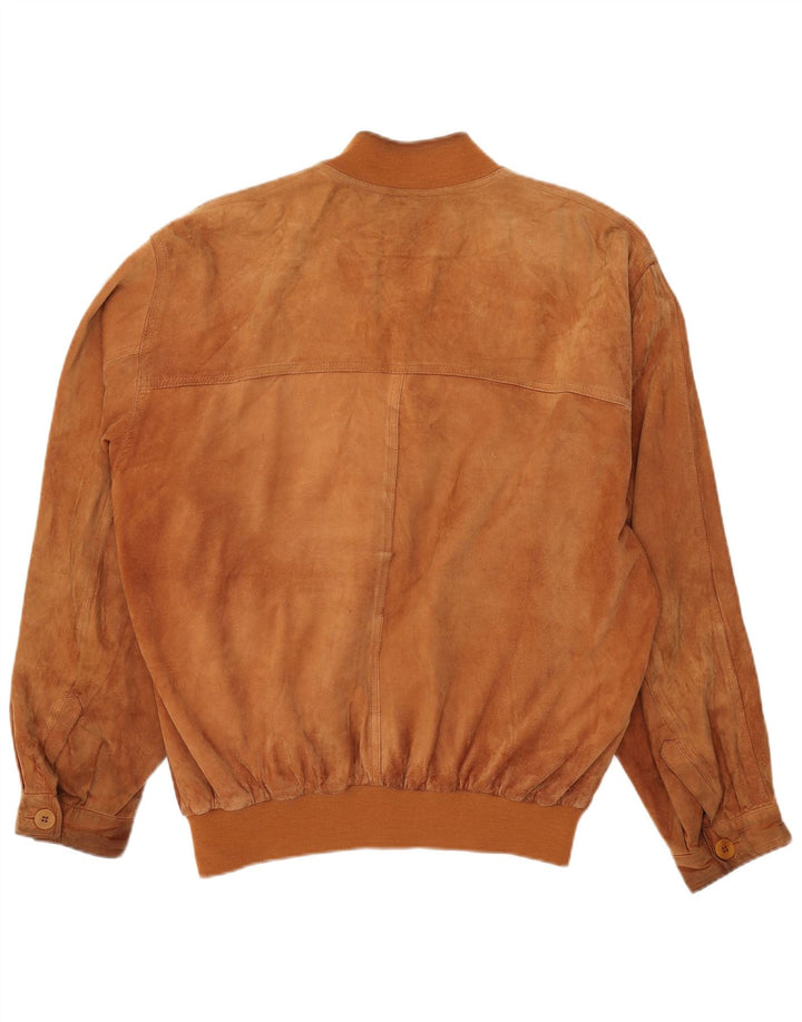Zamszowa kurtka bomber męska Pielini IT 56 3XL beżowa