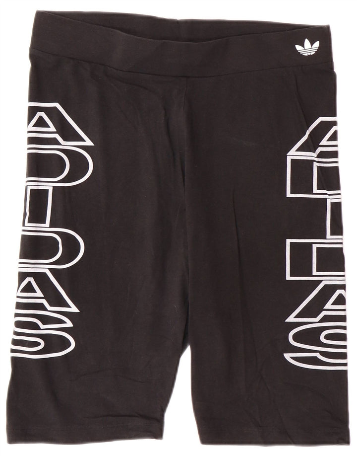 Damskie spodenki sportowe ADIDAS Graphic UK 18 XL, czarne, bawełniane