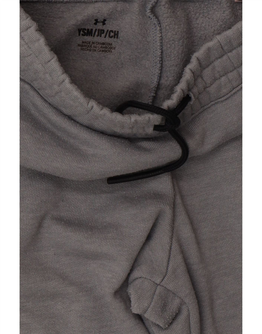 Dziewczęce spodnie dresowe UNDER ARMOUR z grafiką, 7-8 lat, małe, szare