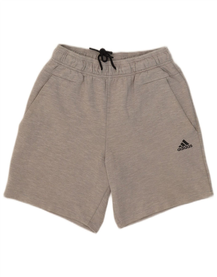 Męskie spodenki sportowe Adidas, małe, szare, nakrapiane