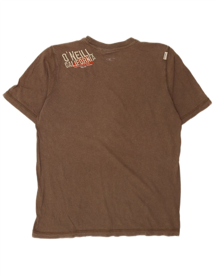 Męski T-shirt z grafiką O'Neill, średnioszary, bawełniany