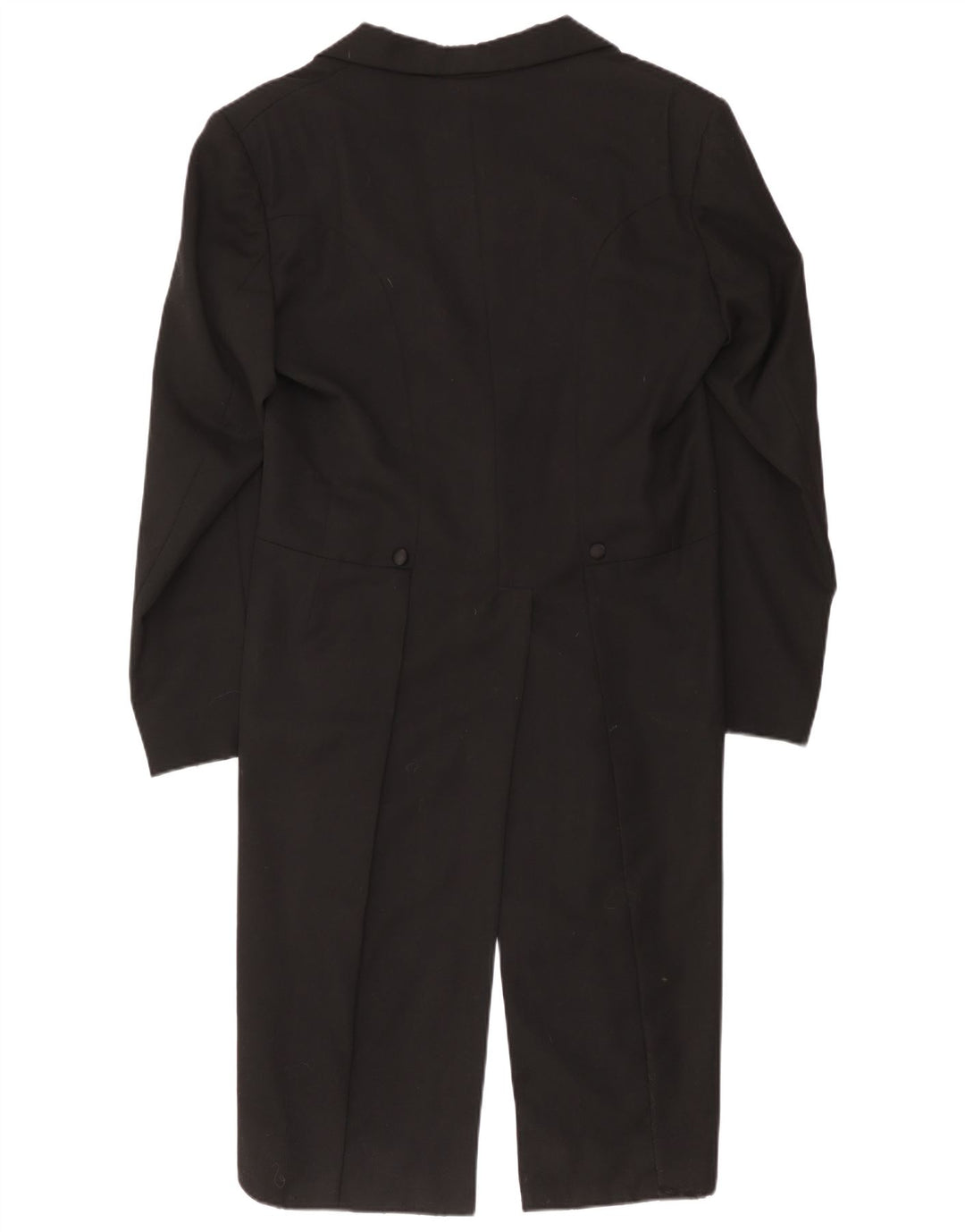 Vintage męska marynarka frakowa zapinana na 1 guzik UK 36 Small Black