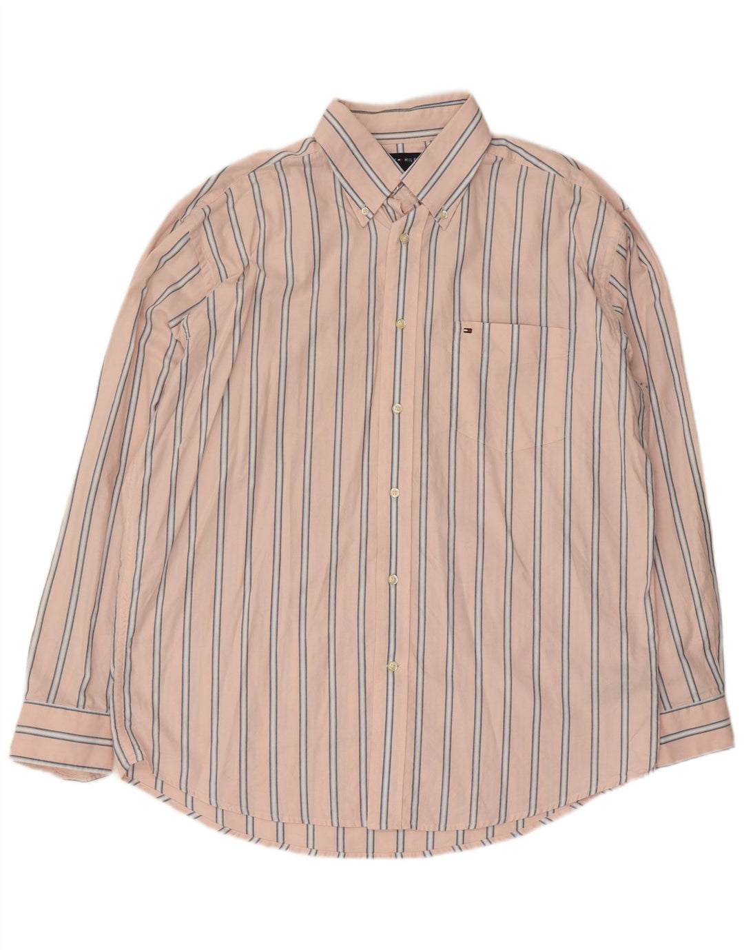 Koszula męska Tommy Hilfiger, duża, bawełniana w różowe paski