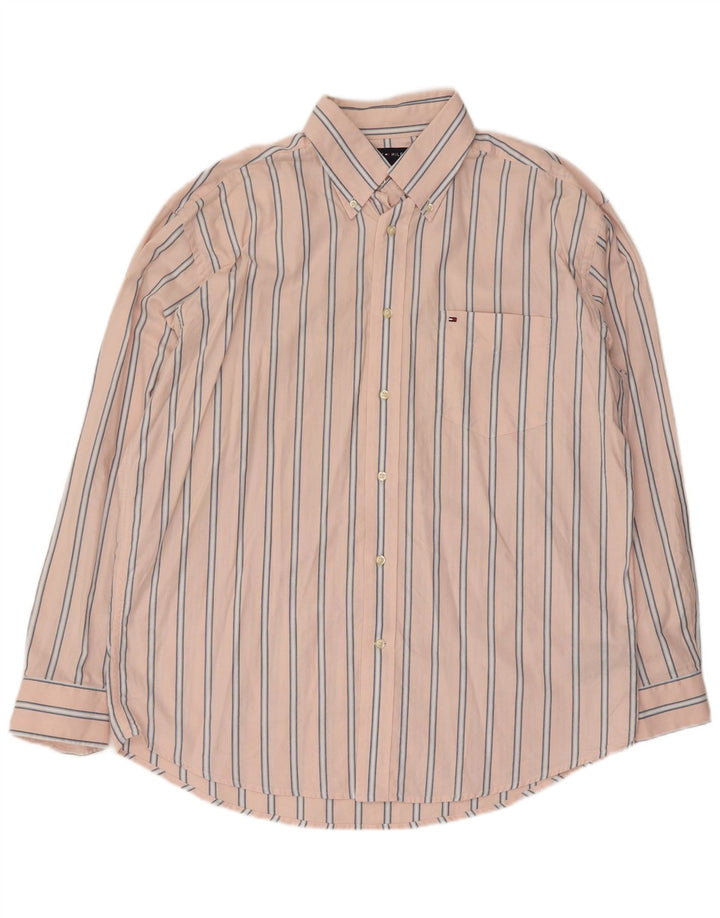 Koszula męska Tommy Hilfiger, duża, bawełniana w różowe paski