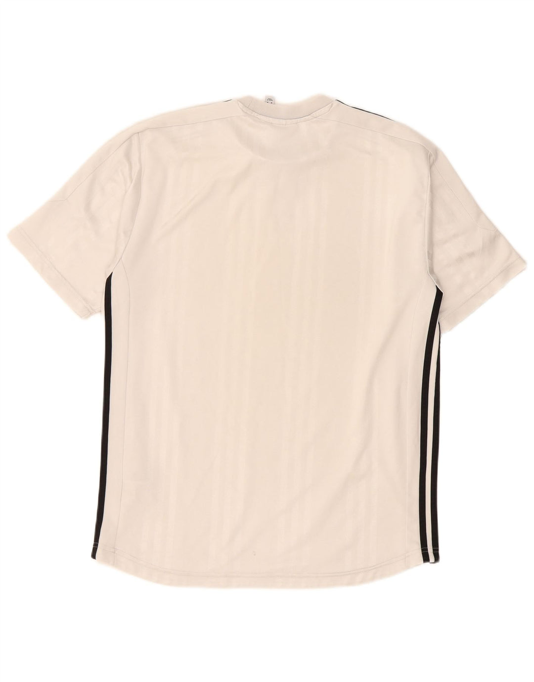 Adidas Męski T-shirt Top Średni Biały Poliester