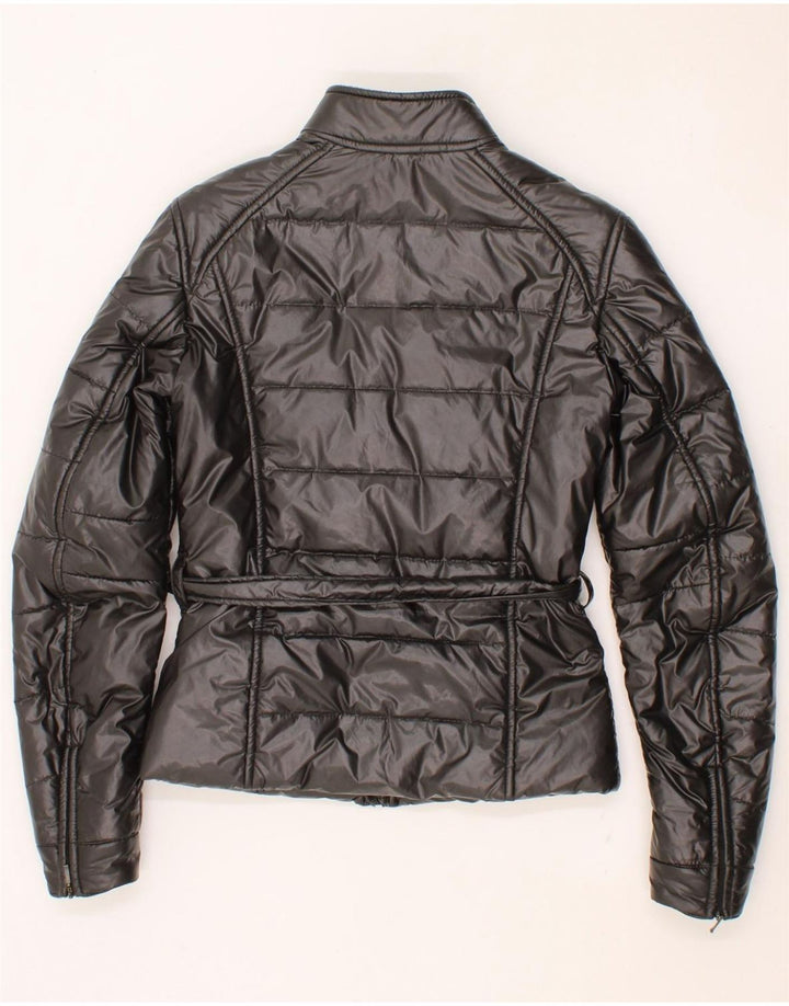REFRIGIWEAR Womens Padded Jacket UK 10 Small Black Polyamide Vintage Refrigiwear and Second-Hand Refrigiwear from Messina Hembry 
