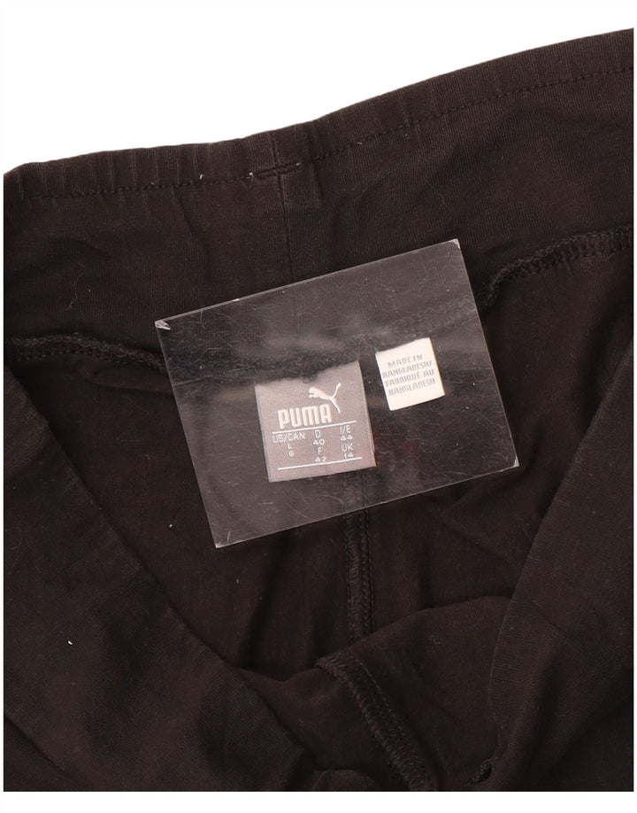 Damskie legginsy Puma Graphic UK 14, średnie czarne