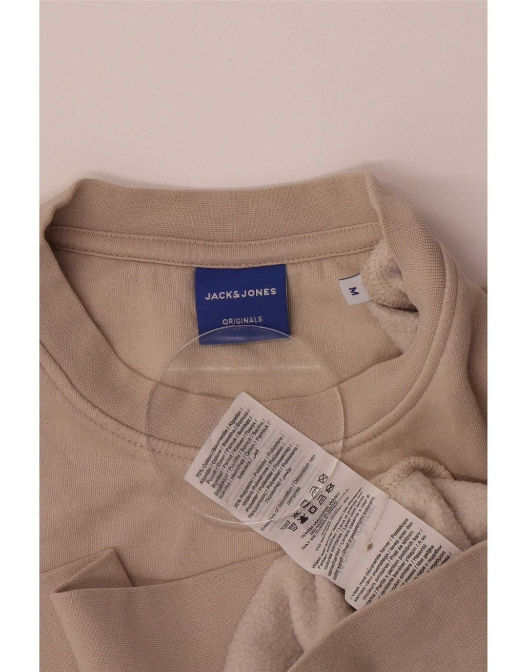Sweter męski Jack & Jones, średnio beżowy, bawełniany