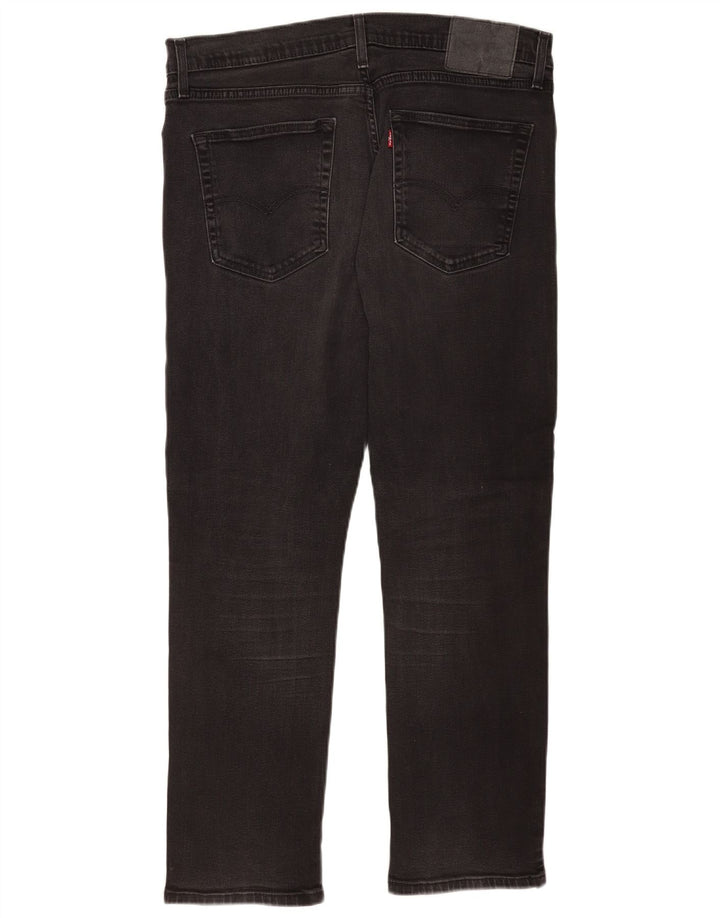 Męskie proste dżinsy Levi's W36 L30 Czarna bawełna