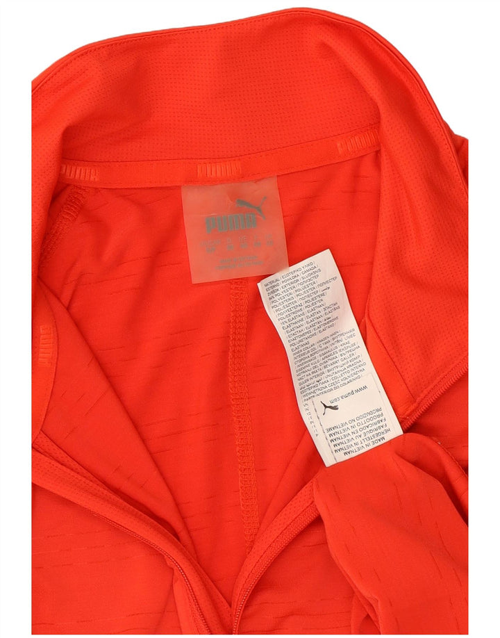 Damski dres Puma z zamkiem błyskawicznym i topem UK 10, mały, czerwony poliester