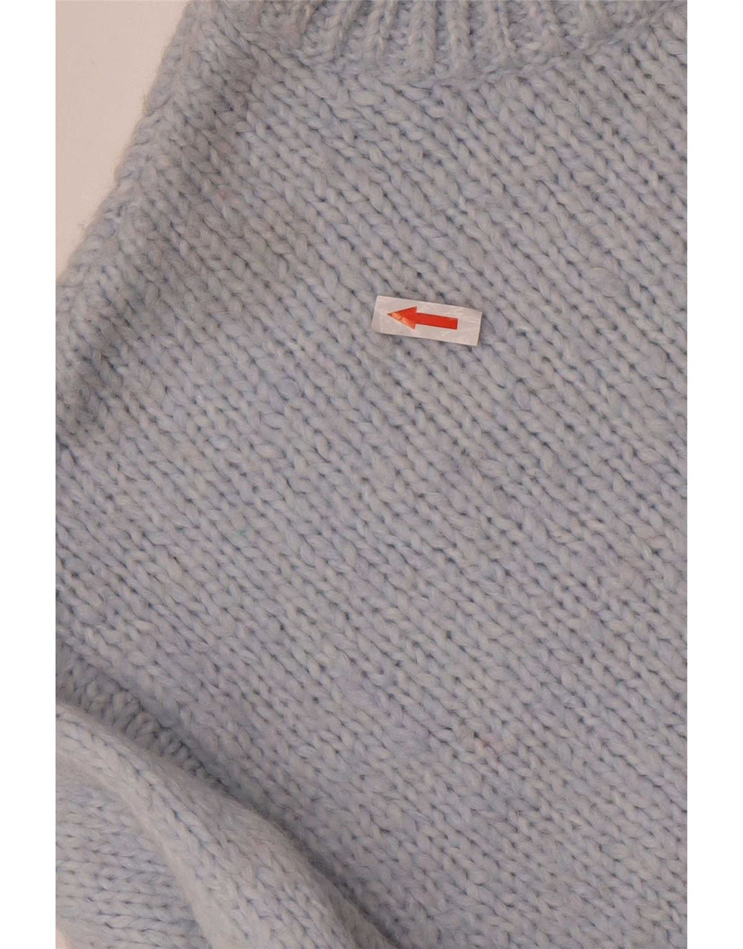 Damski sweter oversize z wycięciem pod szyją Zara UK 14 Średni niebieski akryl