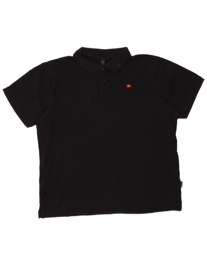 Męska koszulka polo Ellesse 2XL, czarna, bawełniana