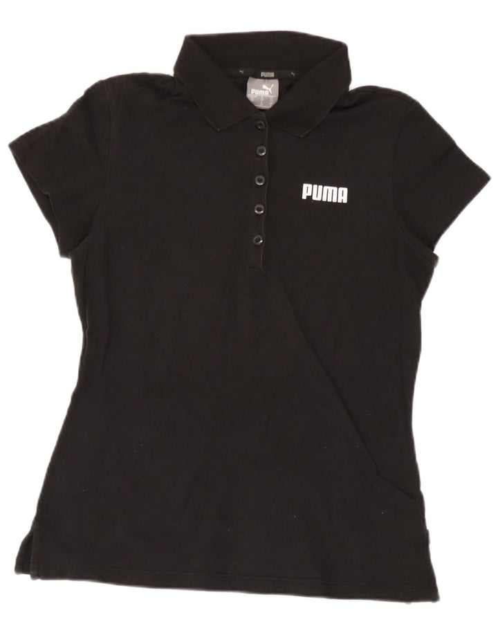Damska koszulka polo Puma UK 8, mała, czarna, bawełniana