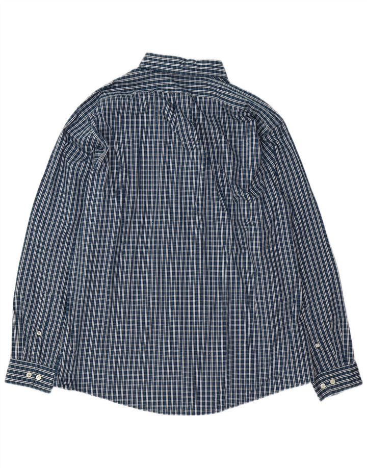 Męska koszula o swobodnym kroju Eddie Bauer, duża, granatowa, bawełniana