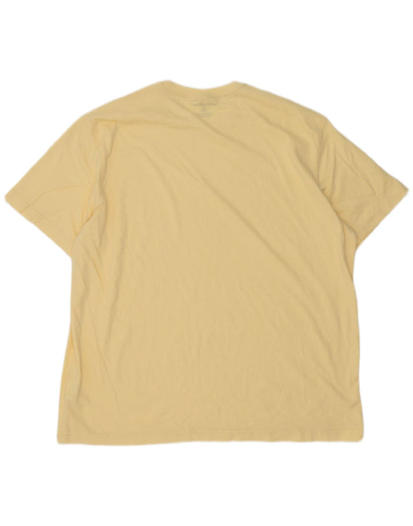 T-shirt męski Eddie Bauer, top XL, żółta bawełna
