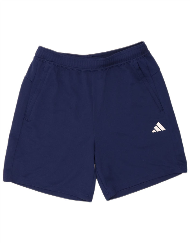 Męskie spodenki sportowe Adidas Aeroready o regularnym kroju, duże, granatowe, z poliestru