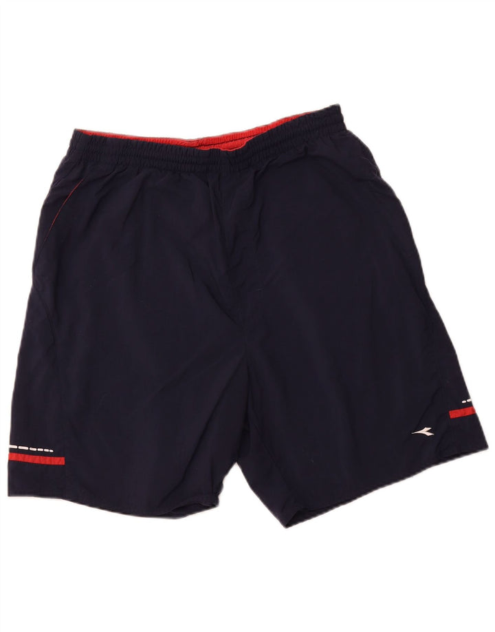 Męskie spodenki sportowe DIADORA, duże, granatowe, poliamidowe