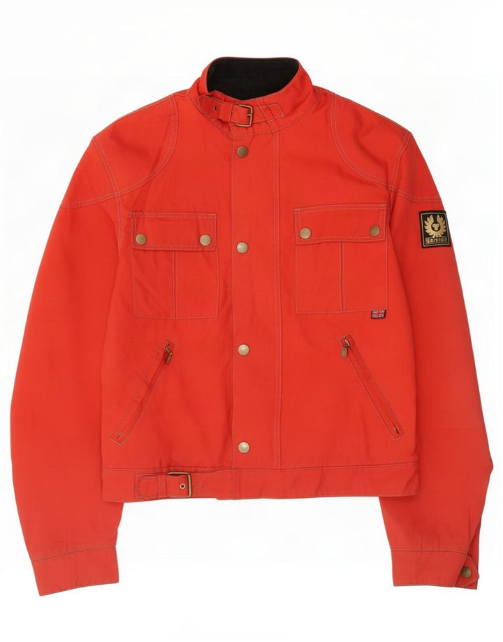 Męska kurtka motocyklowa Belstaff UK 40, duża, czerwona, nylonowa