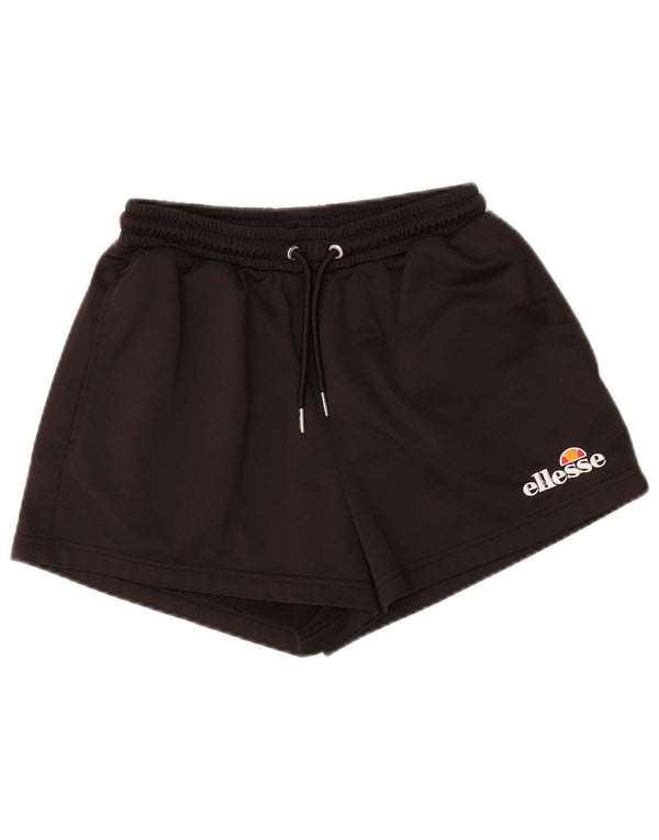 Damskie spodenki sportowe Ellesse UK 10, małe, czarne, poliestrowe