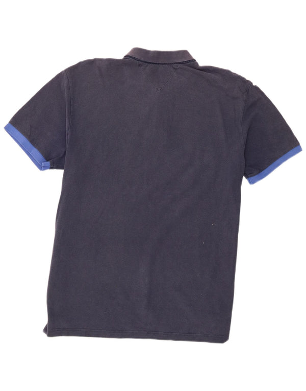 Męska koszulka polo Tommy Hilfiger z grafiką, 2XL, granatowa, bawełniana