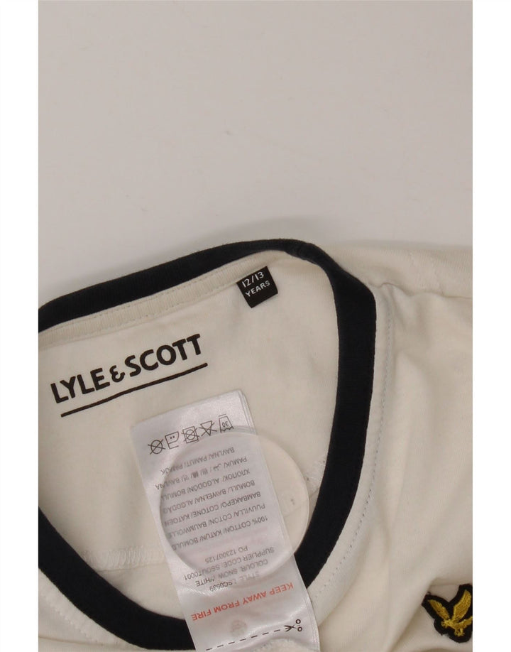 T-shirt chłopięcy LYLE & SCOTT 12-13 lat, biała, bawełniana