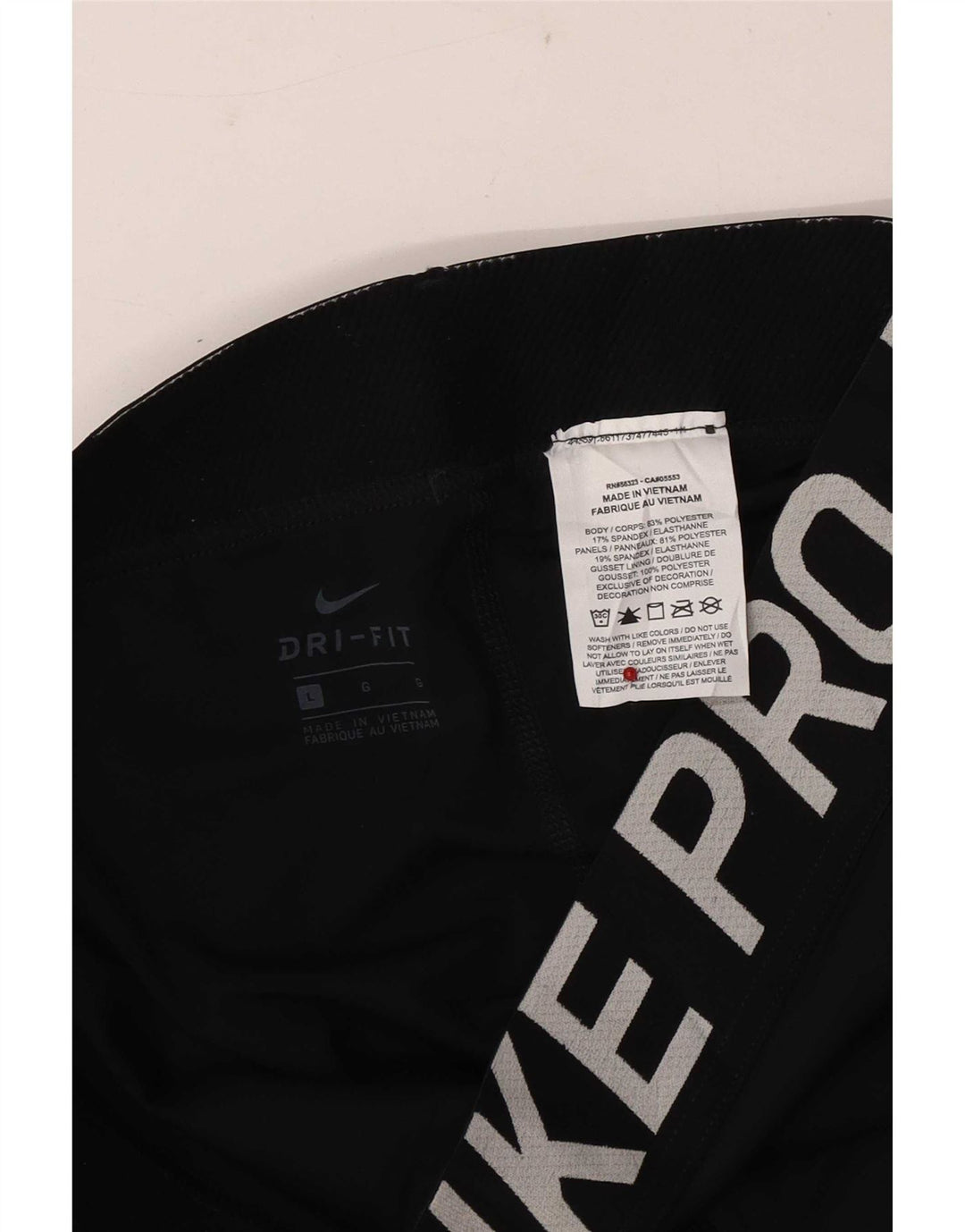 Damskie legginsy Nike z grafiką, duże, czarne, poliestrowe