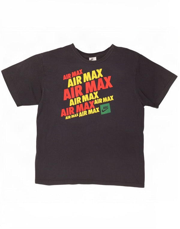 Męska koszulka z grafiką Nike, XL, czarna, bawełniana