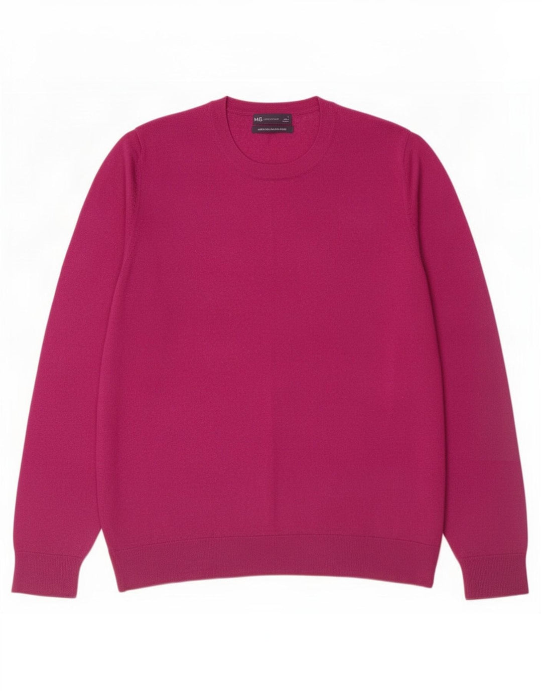 Marks & Spencer Damski sweter z okrągłym dekoltem, UK 16, duża, bordowa wełna