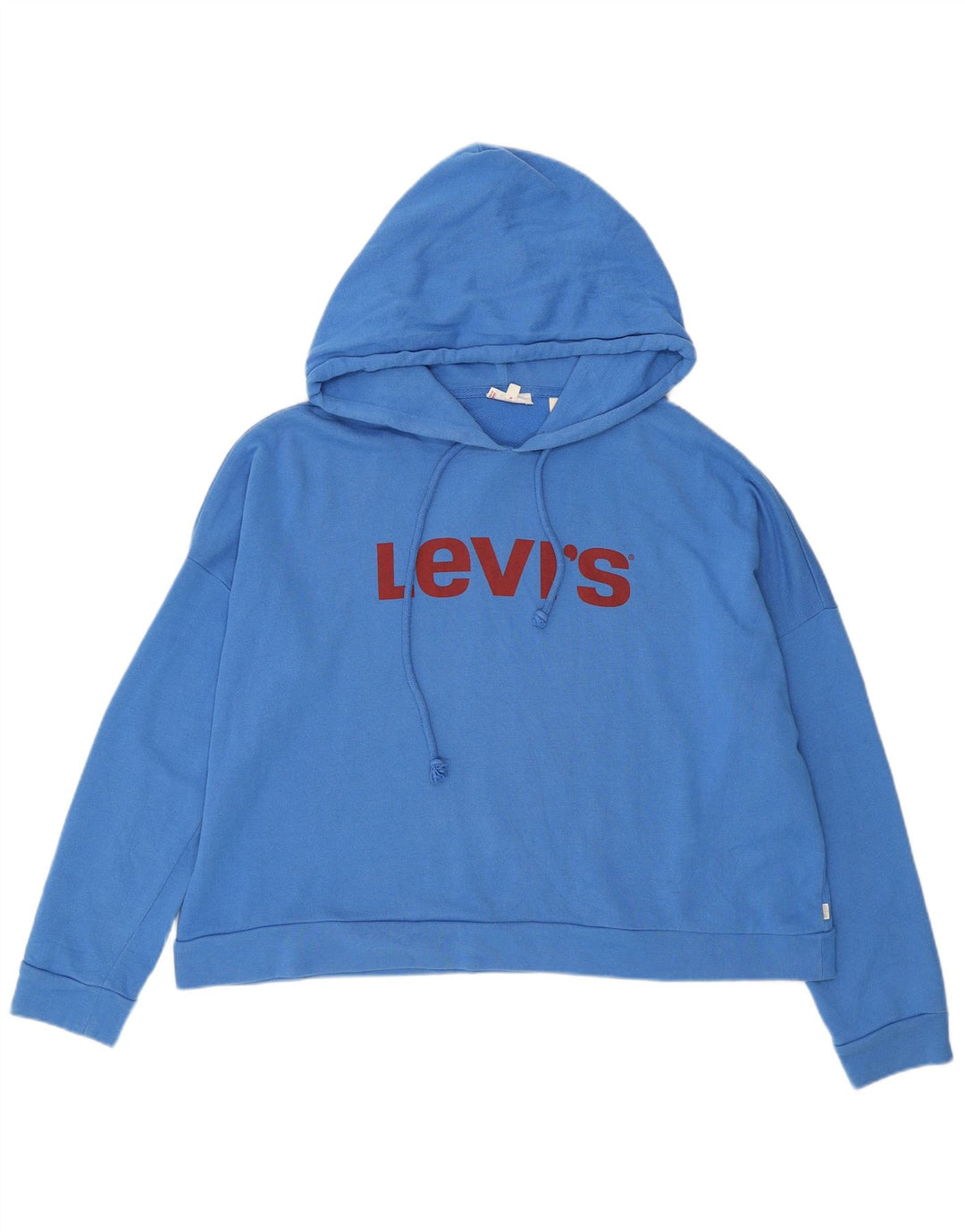Damski sweter LEVI'S z grafiką, oversize, UK 16, duży, niebieski, bawełniany