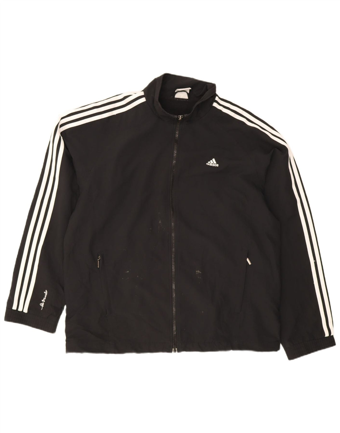 Adidas Męska kurtka dresowa UK 44/46, duża, czarna, poliester
