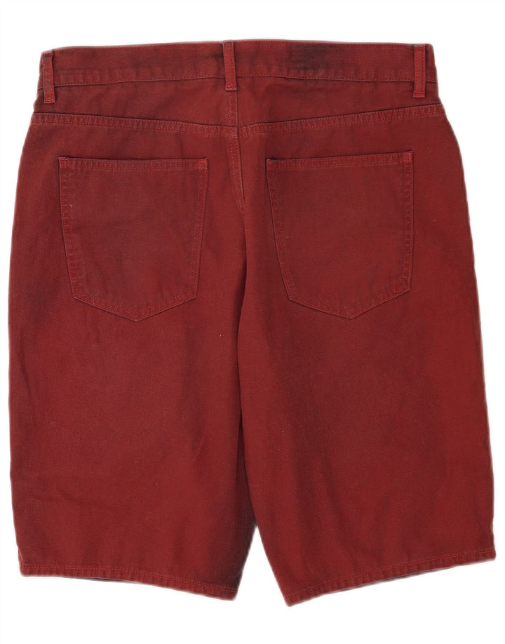 Męskie spodenki jeansowe Marks & Spencer W32 Średnio-czerwone, bawełniane