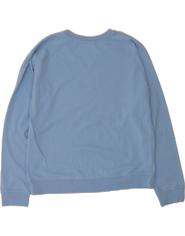 GANT Womens Graphic Sweatshirt Jumper UK 16 Large Blue Cotton Vintage Gant and Second-Hand Gant from Messina Hembry 