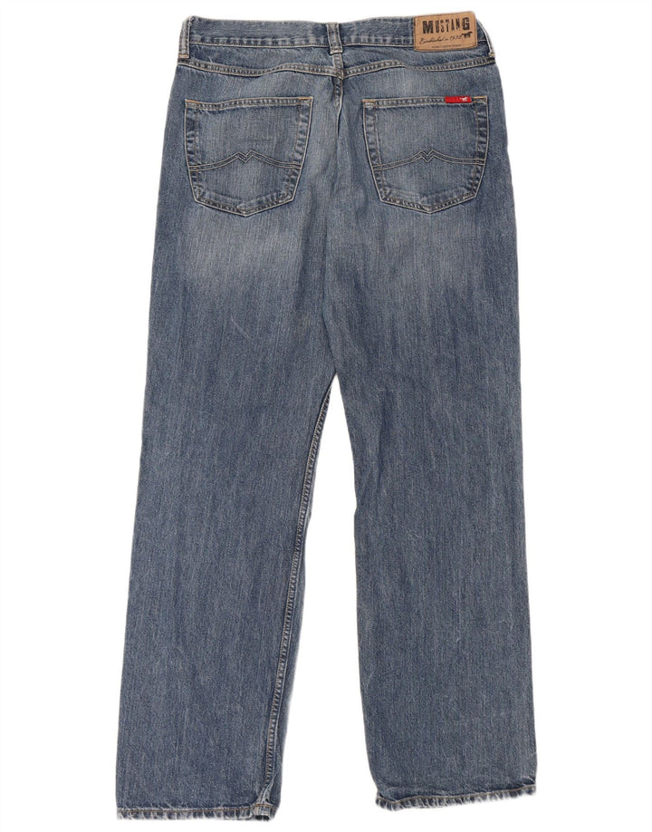 Męskie jeansy Bootcut Mustang W34 L34 Niebieskie bawełniane