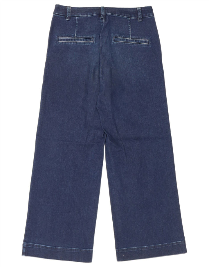 Jeansy damskie Massimo Dutti Crop Wide Leg W26 L23 Niebieskie