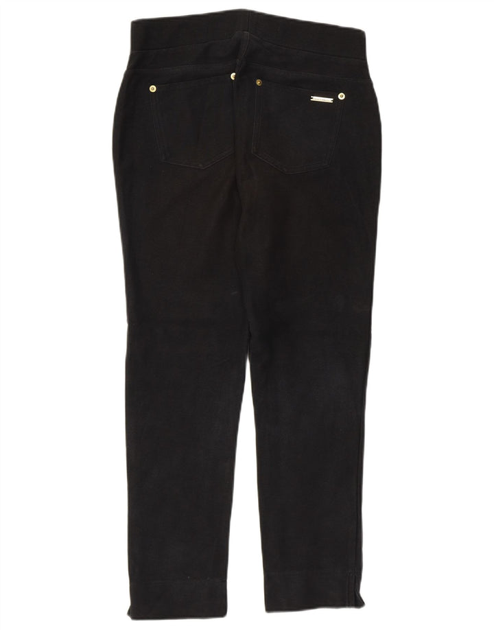 MICHAEL KORS Womens Crop Leggings UK 10 Small  Black Cotton