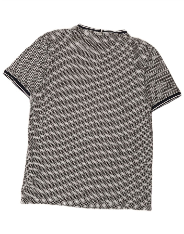 Ted Baker Męski T-shirt, rozmiar 3, średni, granatowy, bawełniany w cętki