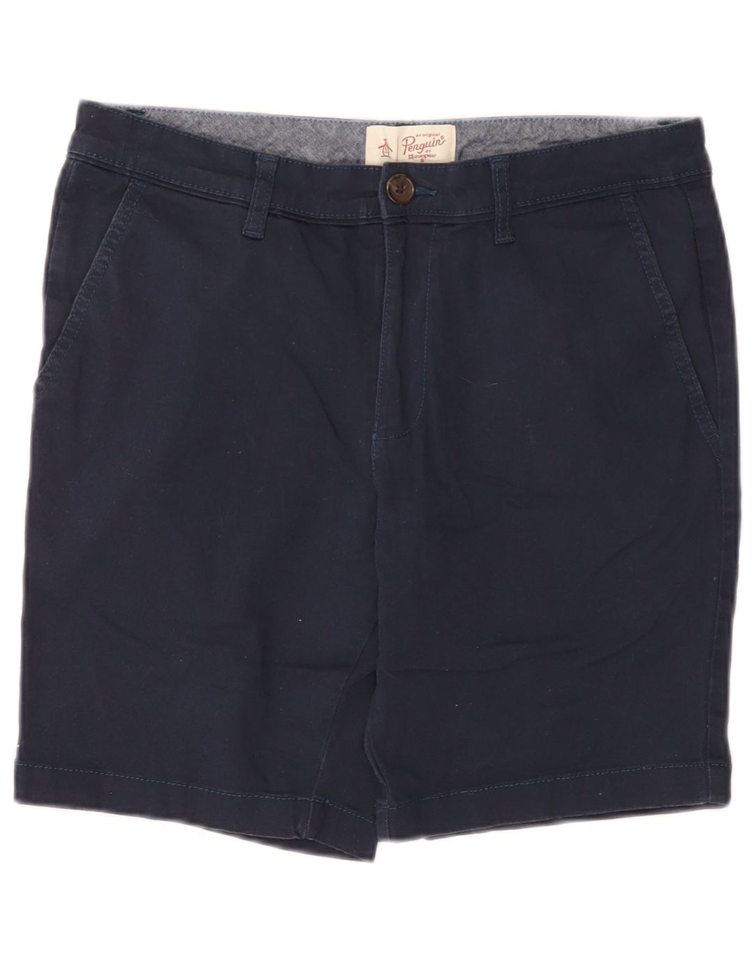 Męskie spodenki Chino Penguin W36, duże, granatowe, bawełniane