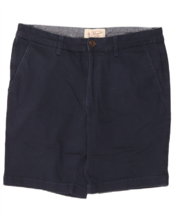 Męskie spodenki Chino Penguin W36, duże, granatowe, bawełniane