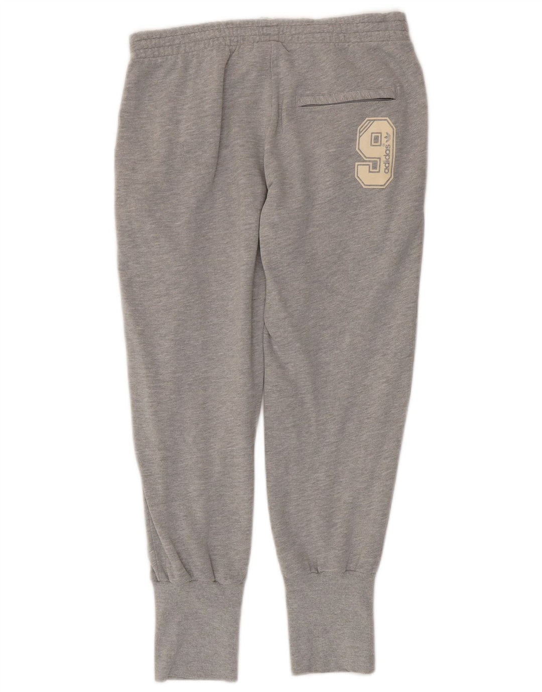 Damskie spodnie dresowe ADIDAS Graphic Joggers EU 42, duże, szare nakrapiane