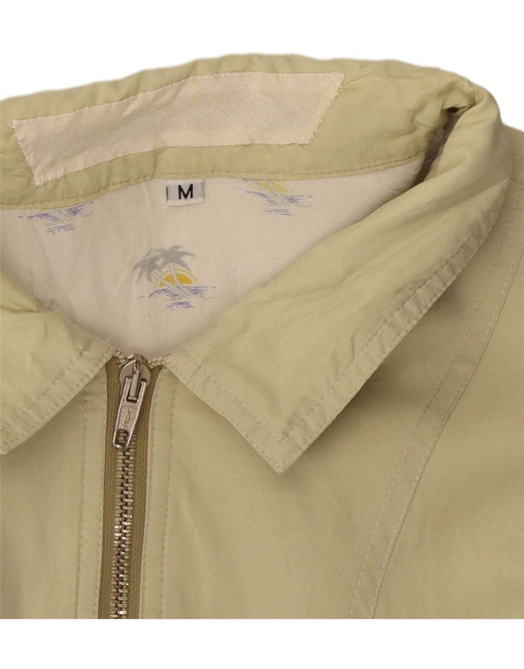 VINTAGE Mens Bomber Jacket UK 38 Medium Beige Vintage Vintage and Second-Hand Vintage from Messina Hembry 