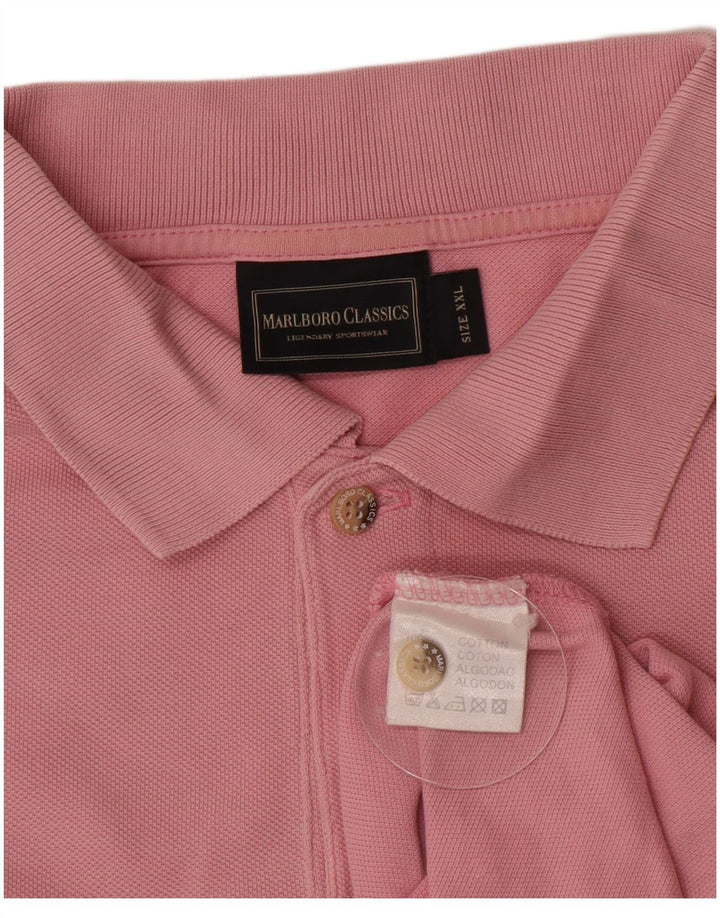 Męska koszulka polo Marlboro Classics 2XL, różowa, bawełniana