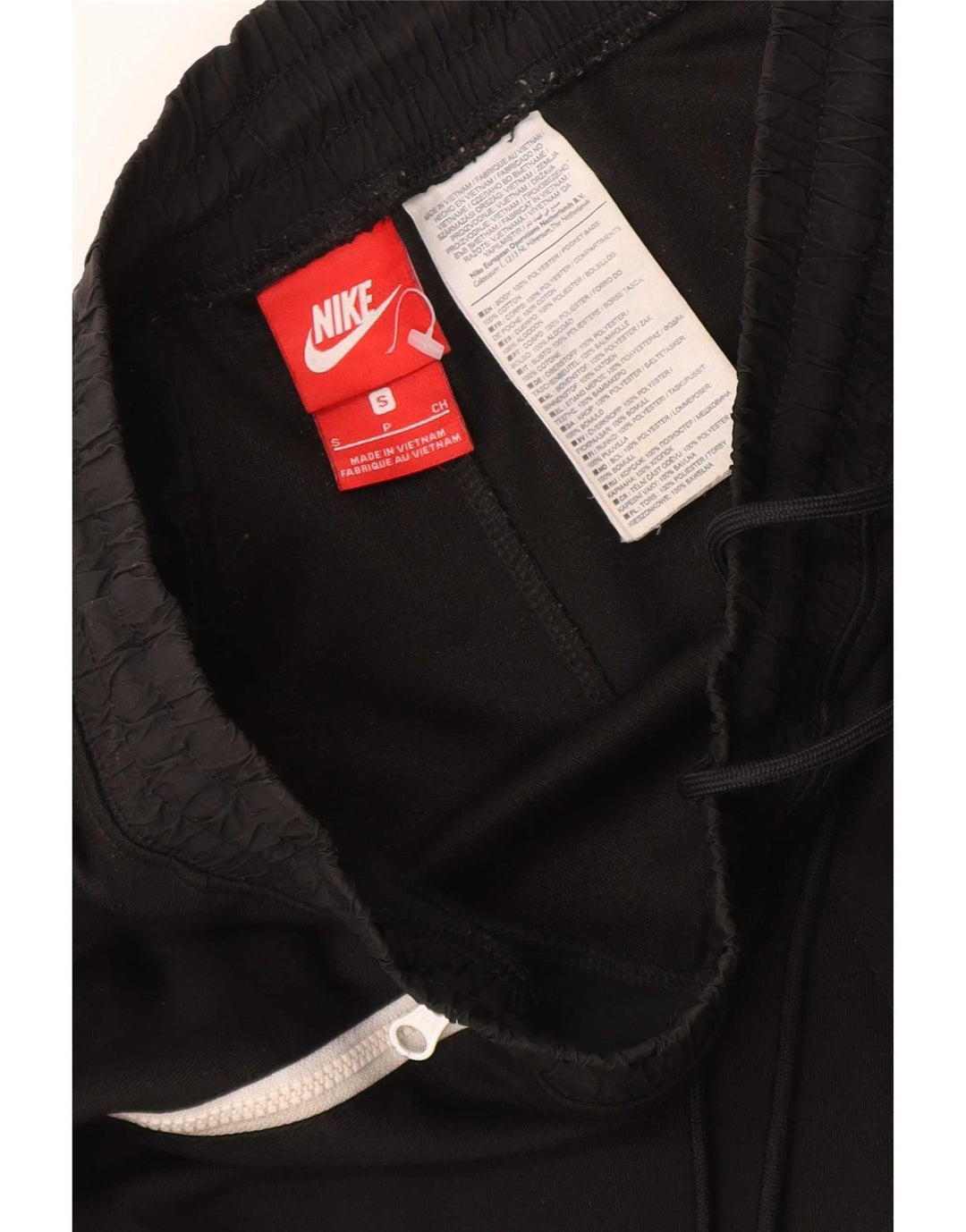 Męskie spodnie dresowe Nike, małe, czarne, poliestrowe