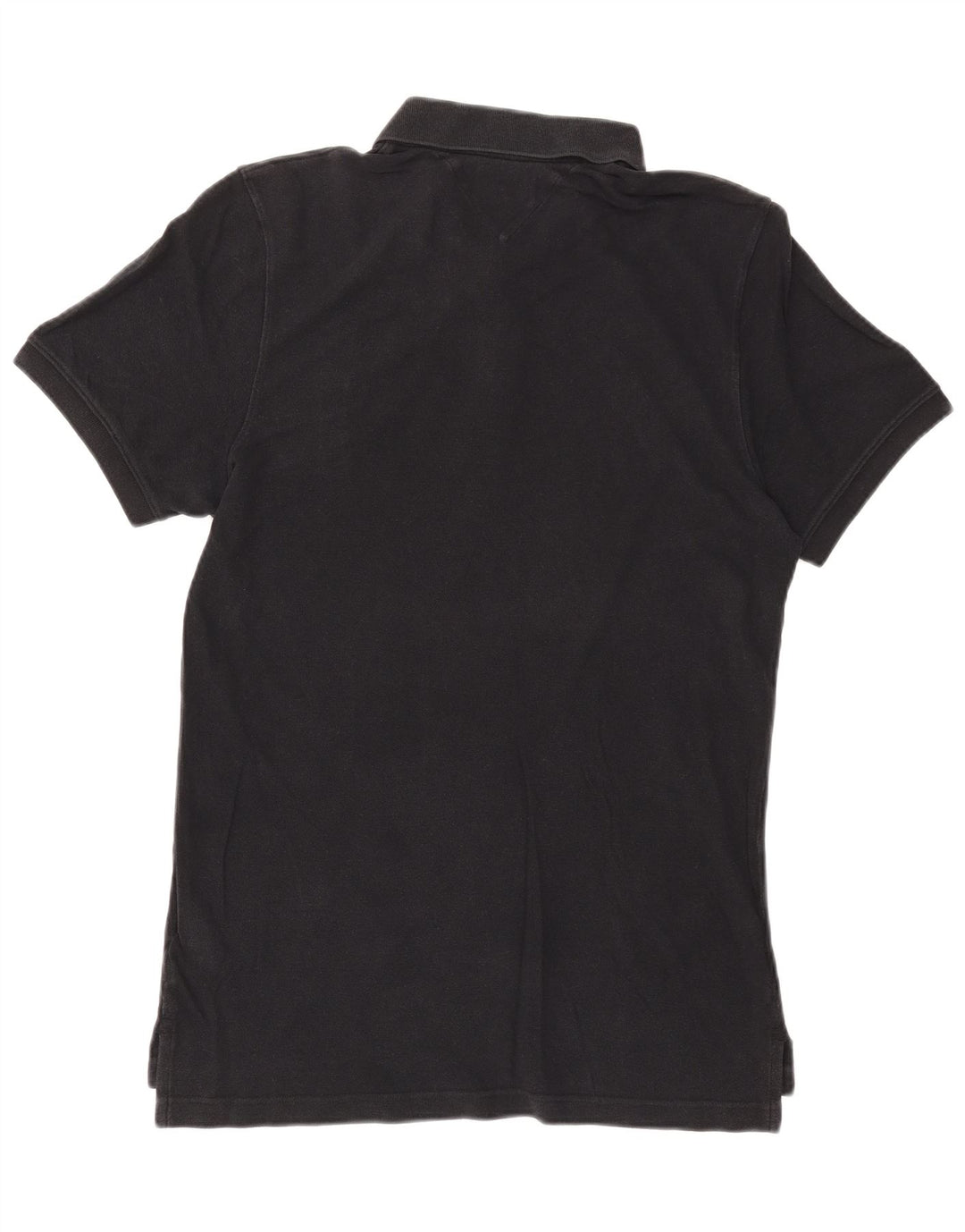 Męska koszulka polo TOMMY HILFIGER, duża, czarna, bawełniana