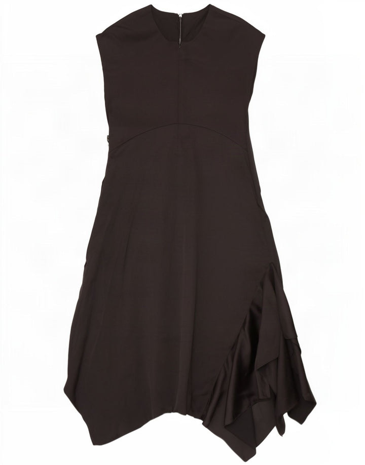Damska asymetryczna sukienka All Saints Maxi UK 12, średnia, czarna w kwiaty
