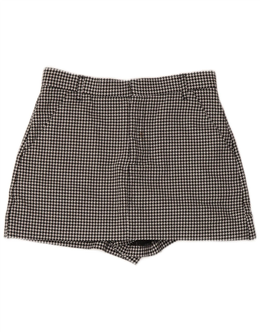 Damskie spodenki chino Zara małe W26 czarne w pepitkę
