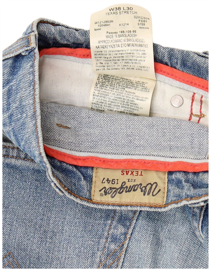 Męskie jeansy Wrangler Texas Stretch Straight W38 L30 Niebieskie, bawełniane