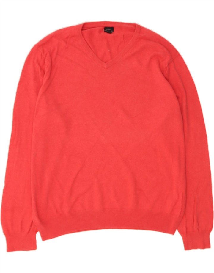 J. CREW Mens V-Neck Jumper Sweater XL Red Vintage J. Crew and Second-Hand J. Crew from Messina Hembry 