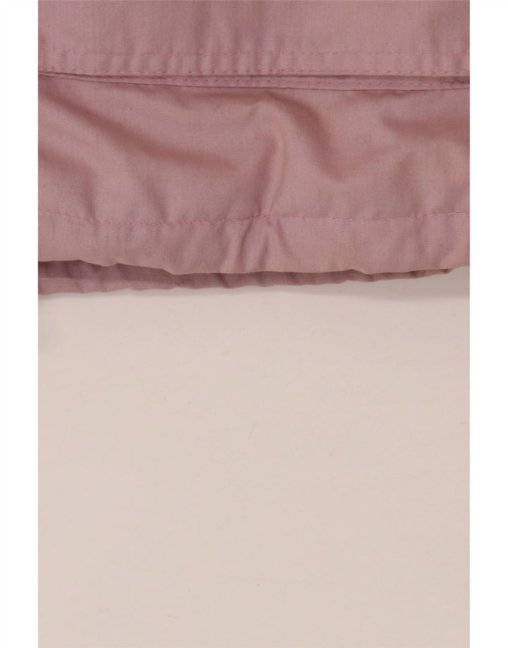 Vintage damski płaszcz wiatrówka oversize IT 36/38 XS różowy poliester
